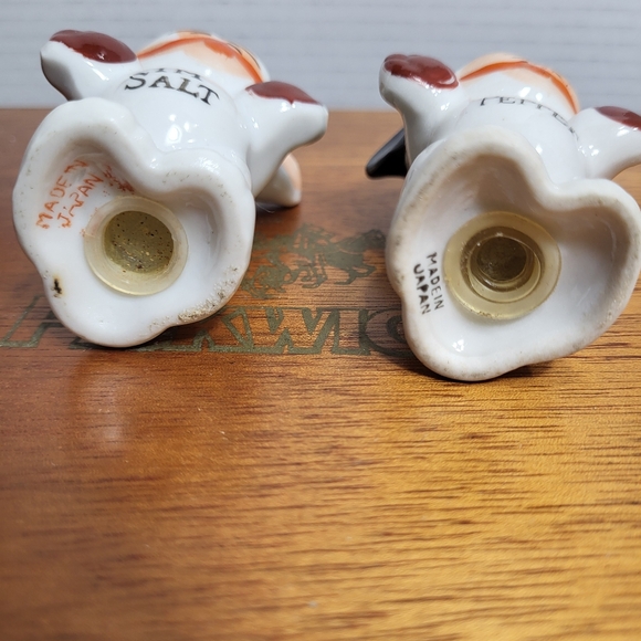 Vintage Ceramic Bonzo Dog I'm Salt I'm Pepper Shakers - Picture 9 of 14